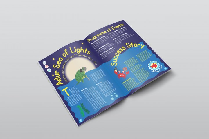 Adur Sea of Lights Corporate Identity Magazine Design