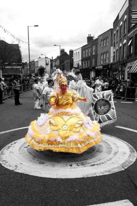 BTP lead the parade at Hackney One Carnival 2012