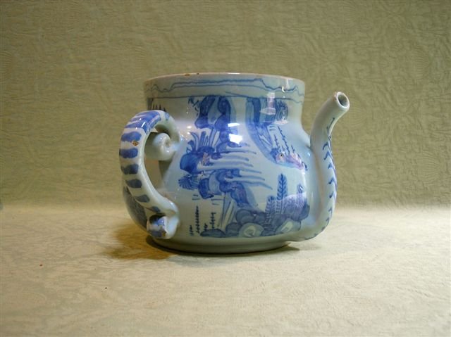 English delft posset pot