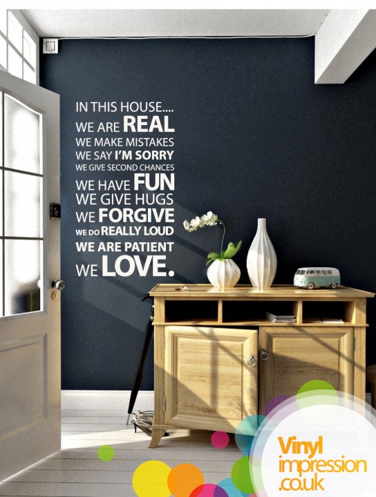 In this house Wall Sticker for families