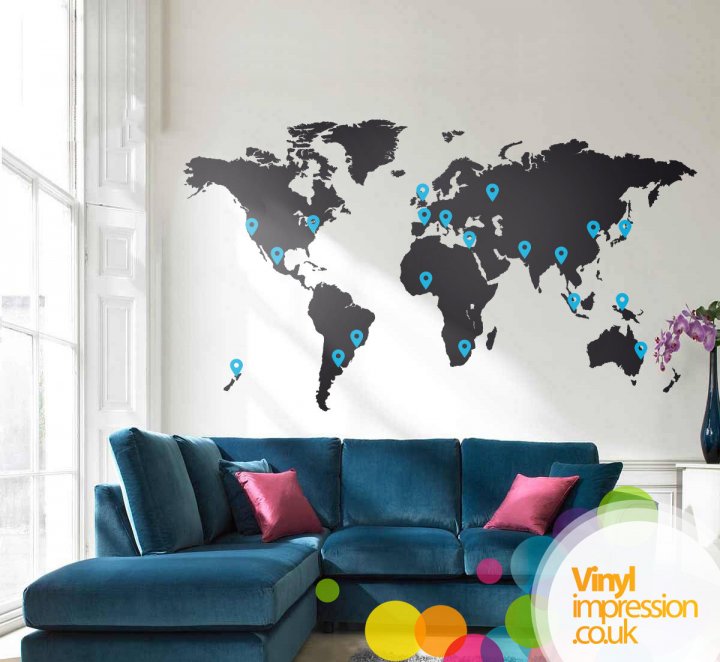 Large World Map For Wall